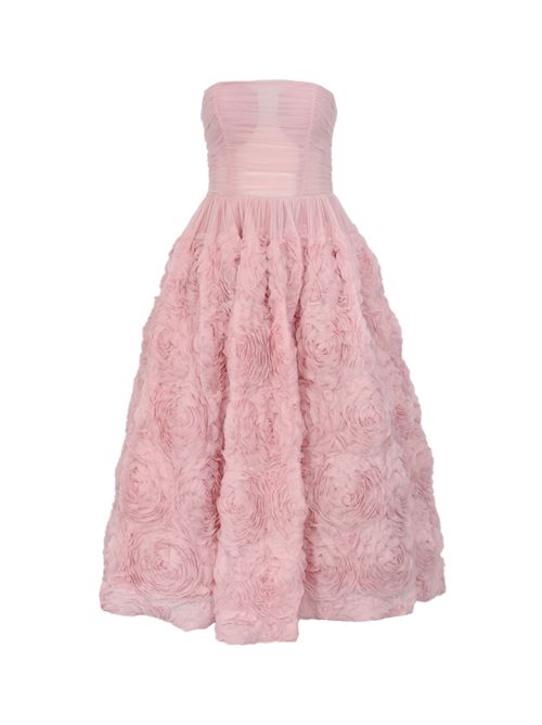 Abito lungo tulle con rose NO SECRETS | 261NS122ROSA